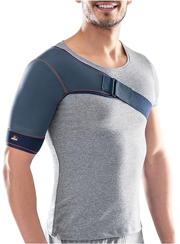 Orliman Medically Approved Thermo-Med Single Shoulder Support - Thermal Compression Brace for Arthritis, Tendonitis, Rotator Cuff Injury, Sprains & Strains - For Men & Women (3)