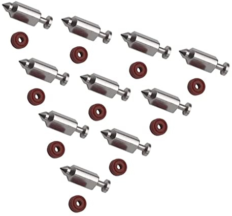 HURI 10x Schwimmernadel Schwimmer Vergaser Ventil Nadel Sitz Satz mit Dichtring ersetzt für 398188 281144