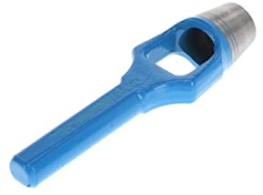 GEDORE Henkellocheisen für weiche Materialen, Ø 27 mm, Gummi Leder Dichtungen Stoff, rund, 175 mm lang, Stanzeisen, 570027
