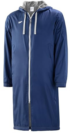 Speedo Womens Parka Fleece Lined Team Colors Jacket, Navy, XX-Small US
