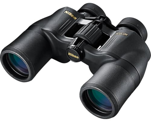 Nikon ACULON A211 10x42 Binocular | Multilayer coating, Porro prism Binocular with turn and slide eyecups, Tripod Adaptable | Official Nikon USA Model