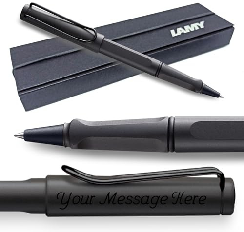Lamy Safari matt schwarz/charcoal Tintenroller, gratis Gravur
