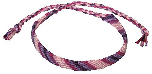 Rayher 53564264 Baumwoll-Garn Stitch & Knot, Pink/Lilatöne, 5 Farben je 10 m (50 m), Kreuzstich-Garnset, Stickgarn Set, Knüpfgarn, Garn für Freundschaftsbänder