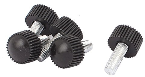 sourcing map M6 x 16mm Rundkopf Aufschrauben Auf Gerade Gerändelt Rändelschraube Griff 5 tlg DE de | Rändelschraube Griff
