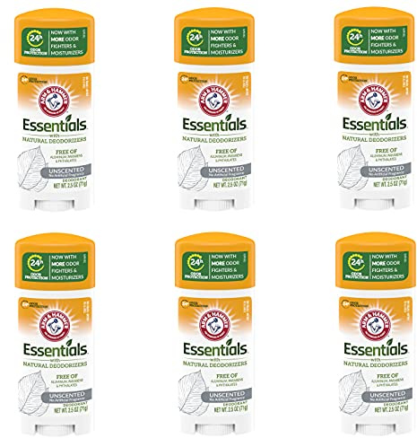 Essentials G Unscented deodorant arm och hammare, 6-pack