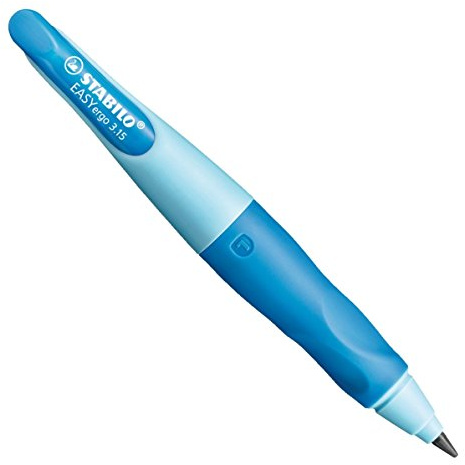 Ergonomischer Druck-Bleistift für Linkshänder - STABILO EASYergo 3.15 in blau - Härtegrad HB & Spitzer
