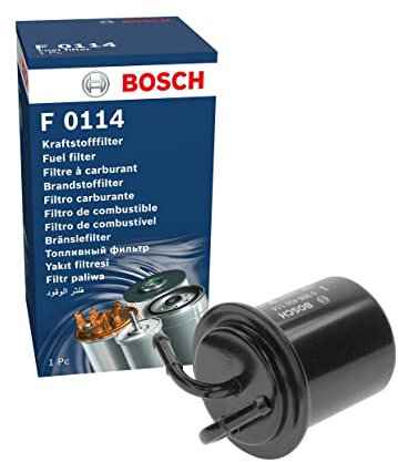 Bosch Filtro benzina F0114 - Separa le particelle dal carburante, protegge il sistema di iniezione
