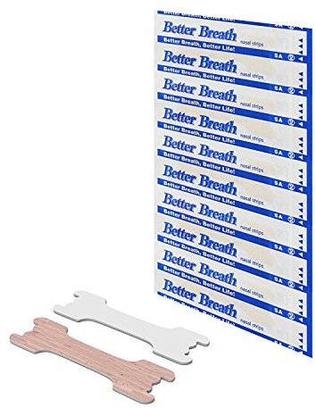 Better Breath - Cerotti nasali per facilitare la respirazione, Color Pelle, Taglia L, riducono i rumori, di Facile utilizzo, 100 Pezzi