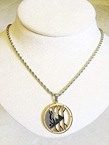 Partners ID Swinger Lifestyle Jewelry - Silver Rope Chain Necklace with Lifestyle Pendant
