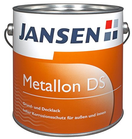 Jansen Metallon DS 2,5l Grundlack und Decklack Korrosionsschutzfarbe DB 701 mit Eisenglimmer (silbergrau)
