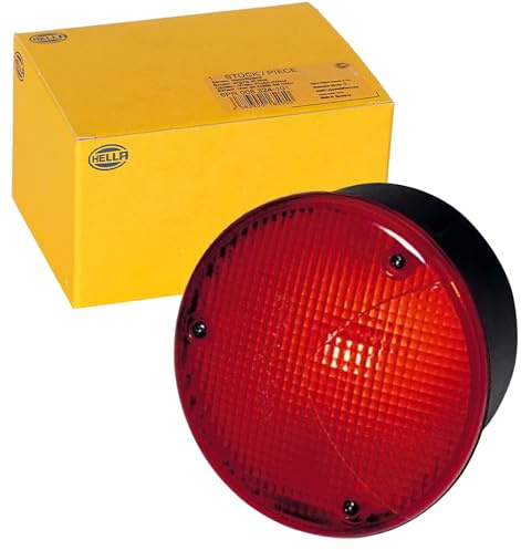 HELLA Bakljus - Halogen - 24V / 12V - inbyggnad/påbyggd - ADR/GGVS - Lyktglasfärg: röd - Kontaktutförande: Flatstift - Höger/Vänster - Antal: 1 - 2SA 964 169-091