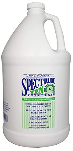 Chris Christensen Spectrum Ten Conditioner Soft & Smooth Coats - Spezialpflege für weiches und geschmeidiges Fell | Professionelle Hundefellpflege, 3,8 l