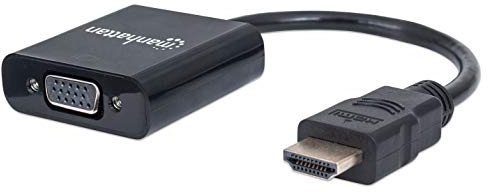 Manhattan 151436 Adaptateur HDMI vers VGA Noir