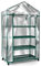 Home-Complete HC-4201 - Mini serra a 4 ripiani per interni ed esterni, robusta e portatile, per coltivare piante, piantine, erbe o fiori in qualsiasi stagione, colore: verde