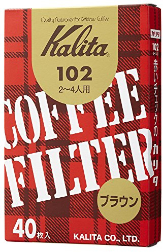 1 X Brown entered 40 pieces of Kalita coffee filter 102 filter paper (Japan Import) by Kalita