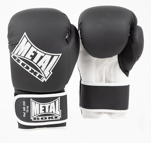 METAL BOXE Gants de Boxe Entrainement Noir 12 oz