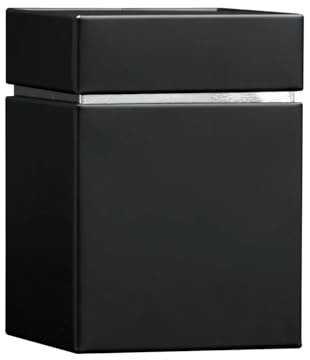 Bremer Gewürzhandel Stülpdeckeldose quadratisch, schwarz, 78 x 78 x 110 mm