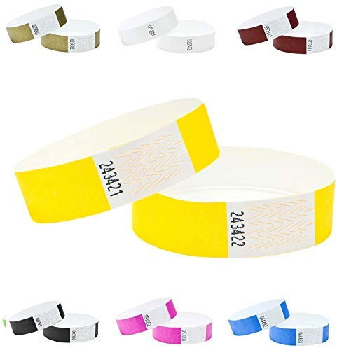 100-tal paket inträde band, Tyvek, 19 mm, välj färger (SONGELB)