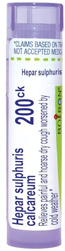 Boiron Hepar Sulphuris Calcareum 200Ck Homeopathic Medicine for Cough - 80 Pellets