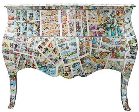 Casa Padrino Barock Kommode Comic Design - Handgefertigt aus Massivholz- Limited Edition