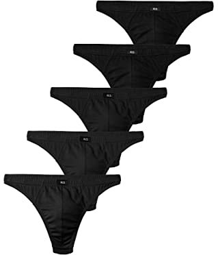 H.I.S Herren String schwarz Uni