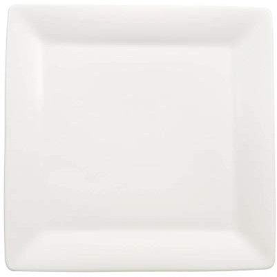 Villeroy & Boch Pi Carré Assiette plate, 28x28 cm, Porcelaine Premium, Blanc