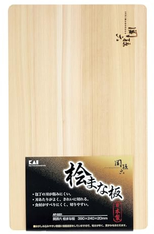 Kai KAI AP5221 Schneidebrett Sekimoroku Zypresse, 390 x 240 mm, hergestellt in Japan