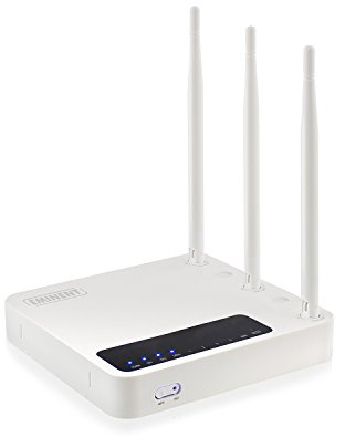 EMINENT EM4500 Dual Band AC Router Gigabit 300Mbits auf 2,4GHz und 450Mbits auf 5GHz 4X LAN 1x WAN Port 3 Feste Antennen
