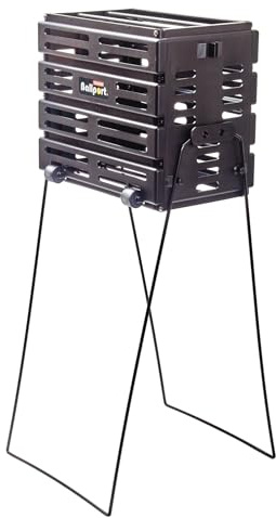 Tourna BPD-80W Ballport Deluxe Cart with Wheels