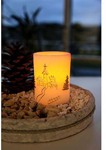 LED-Wachskerze, Farbe weiss