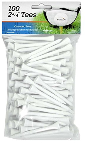 Intech 2 3/4 Golf Tees 100 Pack (White)