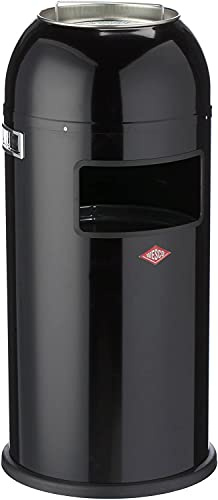 Wesco Ashmaster Abfallsammler Stahlblech Schwarz 28 L