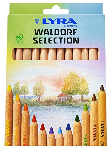 LYRA 3711121 Super Ferby Waldorf Selection Kartonetui mit 12 Farbstiften, Sortiert