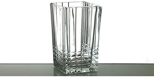 Vaso 2000 Duemila H.Cm 23 Quadro Florero Portafiori in Vetro Bormioli