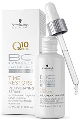 Schwarzkopf Schwarzkopf Bonacure Q10 Plus Time Restore Verjüngungs-Serum, 30 ml, 1er Pack, (1x 0,03 L), Unparfümiert