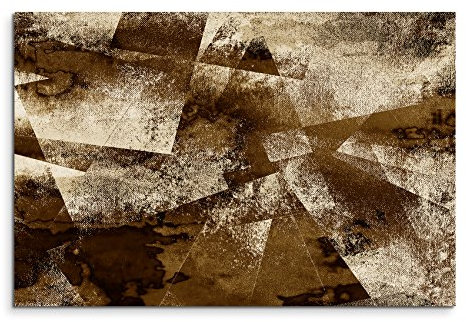 Paul Sinus Art 100x70cm Bild Sepia Abstrakt Wasserfarben