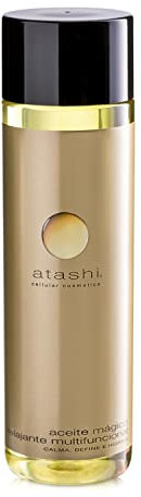 atashi Olio magico, Idrata e rassoda il tuo corpo, Rilassa, nutre e calma la pelle, Assorbimento rapido, 7 oli puri e biologici, Olio di Argan 250ml