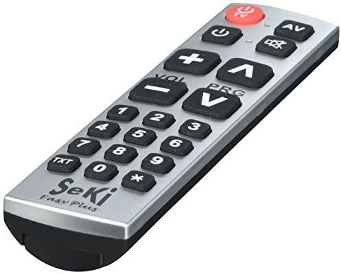 SeKi - Telecomando universale programmabile Easy Plus, colore: Argento/Nero
