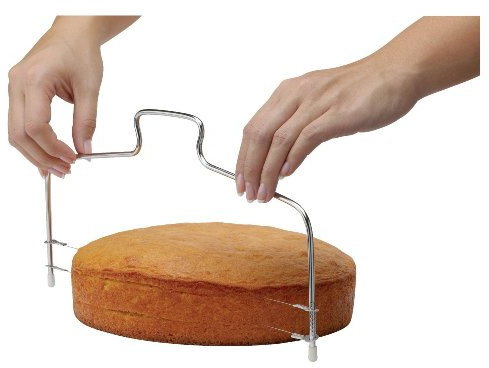 Mrs. Anderson’s Baking Adjustable 2-Wire Layer Cake Cutter and Leveler, Stainless Steel,Silver