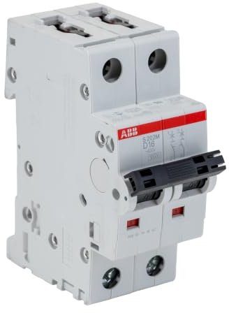 ABB S200M Leitungsschutzschalter Typ D, 2-polig 16A System Pro M Compact DIN-Schienen-Montage