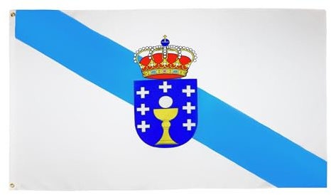 AZ FLAG Bandera Galicia 150x90 cm Gallega Poliéster 100D 2 Ojales