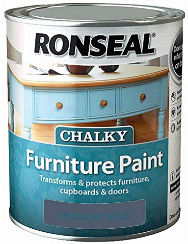 Ronseal Chalky Furniture Paint 750ml Midnight Blue
