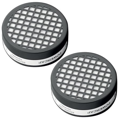 JSP MKII TH1P Ersatzfilter – Schwarz – Partikelfilter für PAPR Atemschutz – Pro Paar – EN12941 zertifiziert – (Modell: CAU601-001-100)“