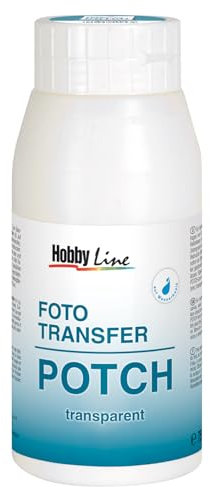 KREUL 49953 - Foto Transfer Potch, 750 ml, trocknet seidenglänzend und transparent, zum Übertragen von Ausdrucken, Zeitungsausschnitten und Zeitschriftenbildern auf verschiedene Untergründe