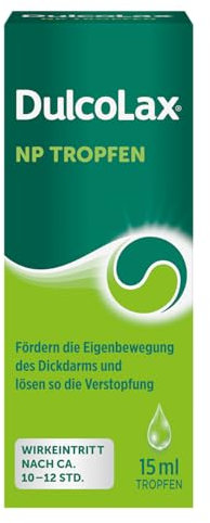 DulcoLax NP Tropfen bei Verstopfung | 15 ml | Abführmittel mit Natriumpicosulfat | Planbare Befreiung am nächsten Morgen | Wirkt nach ca. 10-12 Stunden | Individuell dosierbar