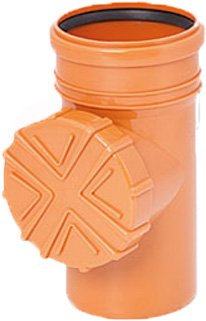 Regen Wasser Reinigungsrohr DN 150 Ø 160 mm braun grau graphit orange Laub Sieb Ablauf Fallrohr Rohr Dachrinne (Orange)