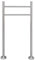 ** vidaXL Stainless Steel Mailbox Stand – 120x50 cm, Weather-Resistant, Modern Design, Silver Finish, Includes Mounting Accessories