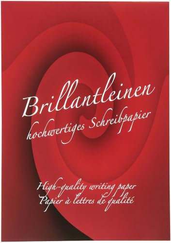 Rössler Papier 20201833 - Brillantleinen - Briefblock DIN A4, 50 Blatt 80 Gramm, weiß