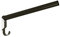 Kerbl Sattelhalter (Farbe schwarz, Länge 44 cm, aus lackiertem Metall, runde Ausführung, klappbar, Sattel) 32845