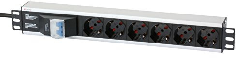 Multipresa per rack 19'' 6 posti con magnetotermico